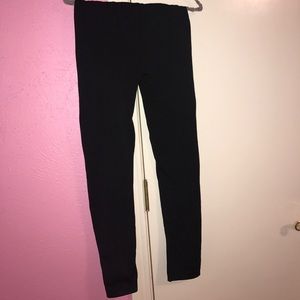 black seamless leggings