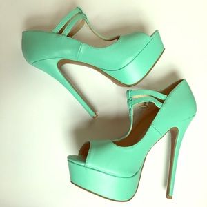 MINT GREEN HEELS