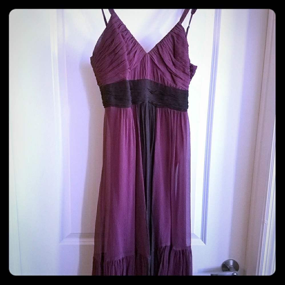 BCBG Plum chiffon Dress