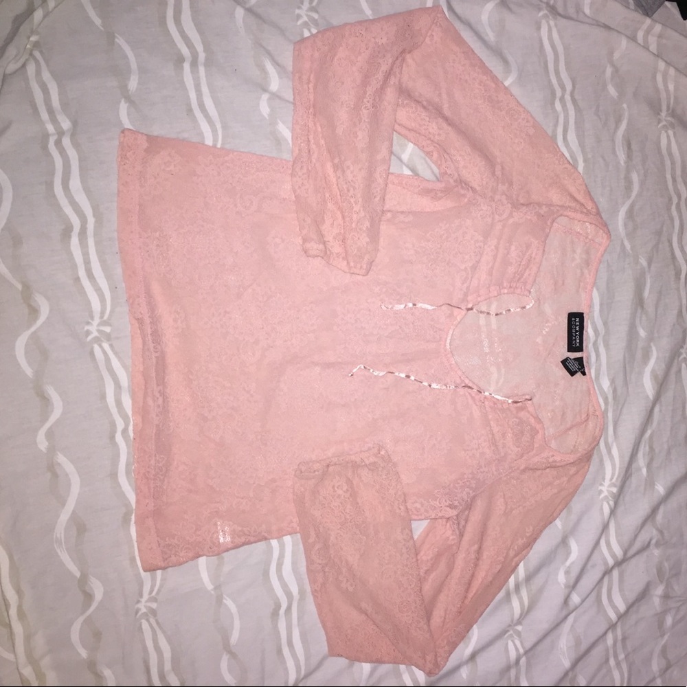 Pink, long sleeve shirt