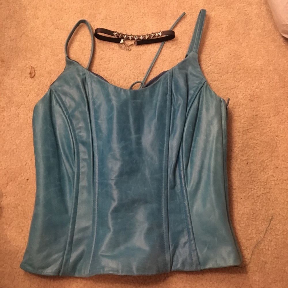Leather corset