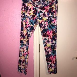 material girl active floral print leggings