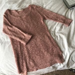 Blush colored knit sweater