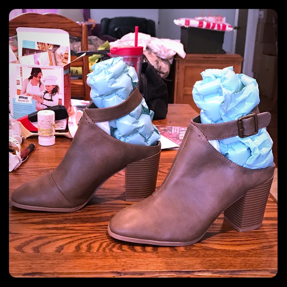 Brand New Brown Half Boots