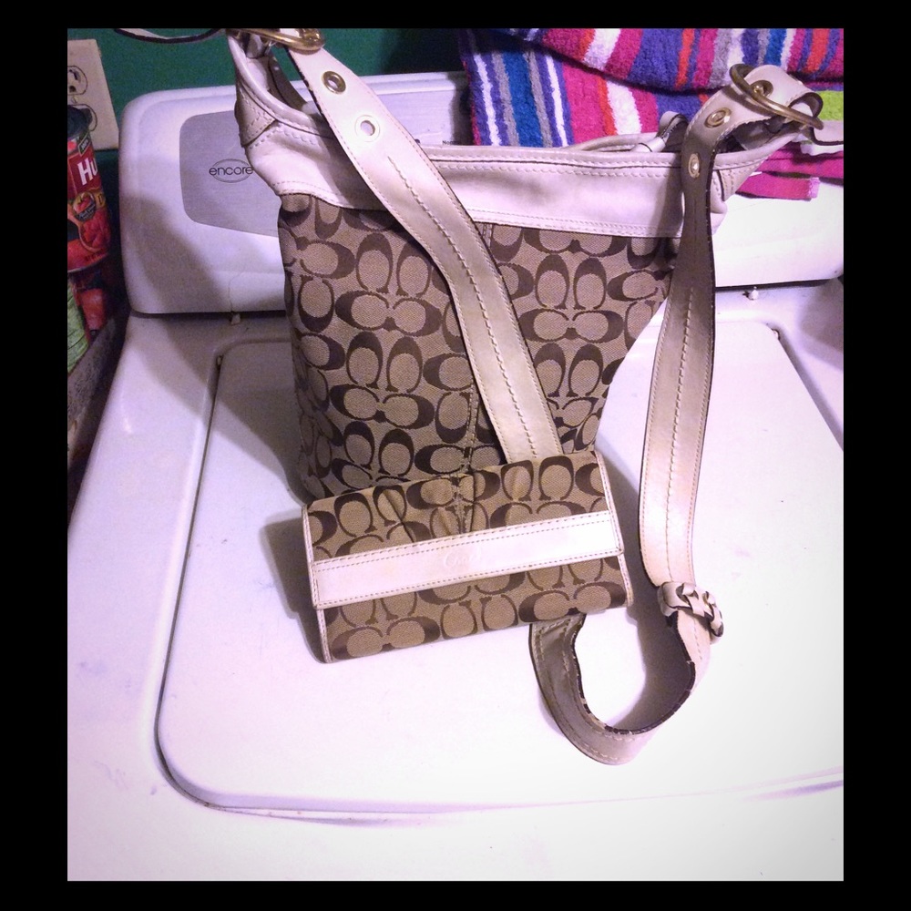Coach cross body and wallet