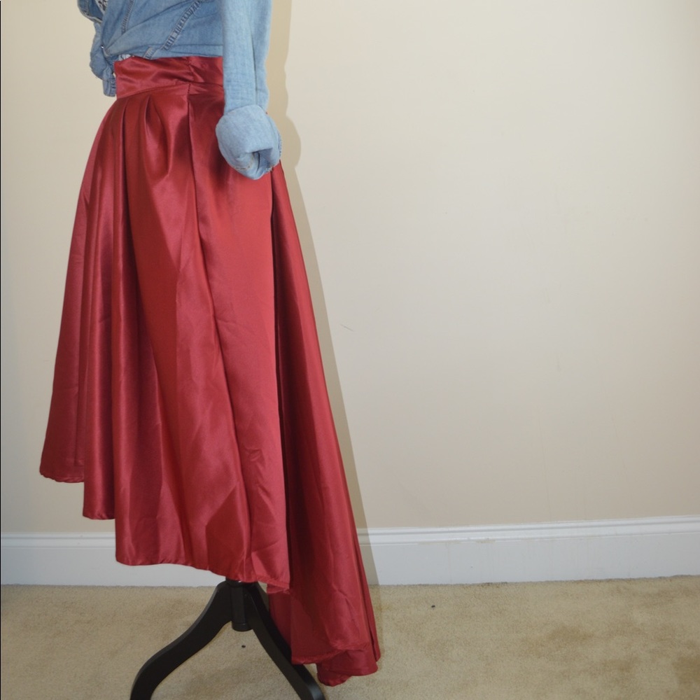 Women's satin skirt