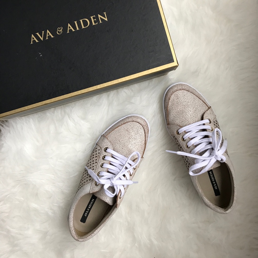 Ava & Aiden Leather Sneakers