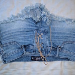 Hollister Suede Lace Up Shorts