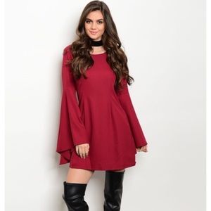 Gorgeous wine colored dress!