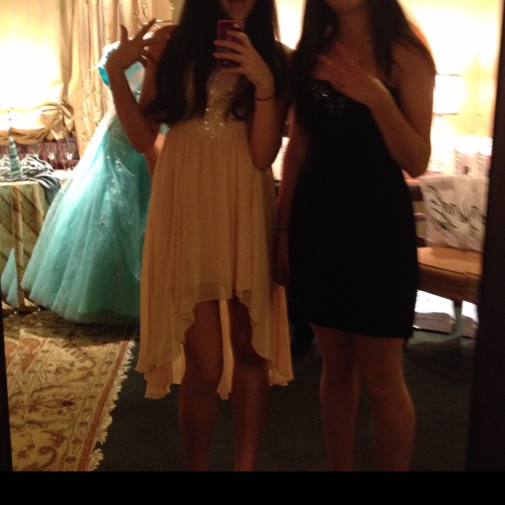 Sequined High Lo Dress