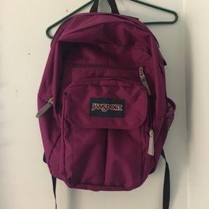 purple Jansport backpack