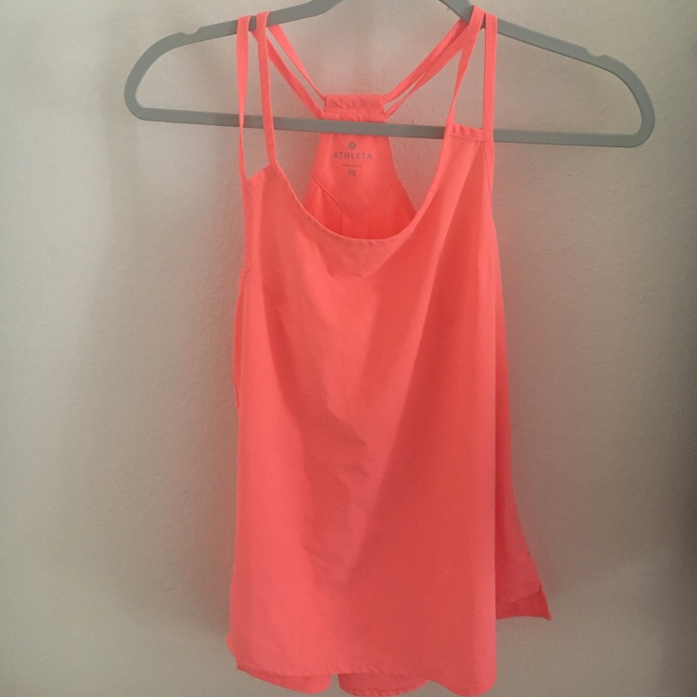 Athleta Coral Racerback Tank NWOT XS (runs larger)