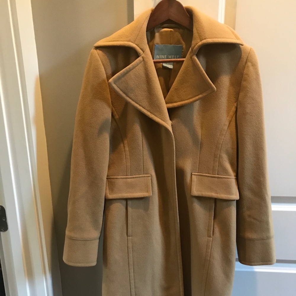Nine West Camel Wool Coat Size 4