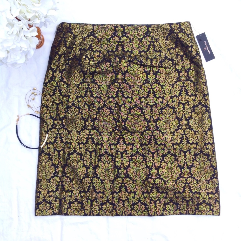3/$20 |NWT Worthington Black and Gold Pencil Skirt