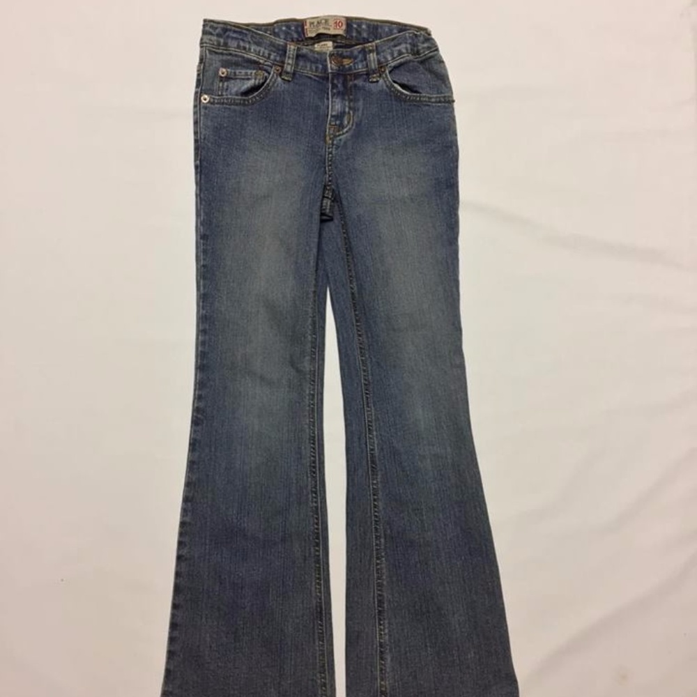 Place Girls Flare Stretch Jeans Size 10 Blue