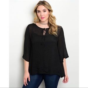 Plus Size Black Top!