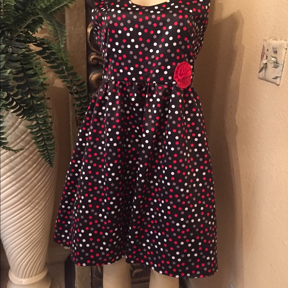 Disorderly Kids Dress Size 20.5 Mulit Color Dots