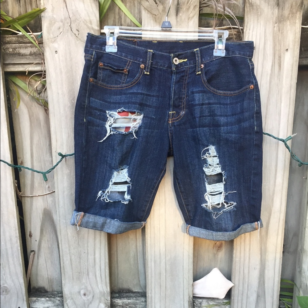 Lucky brand. Ripped shorts.