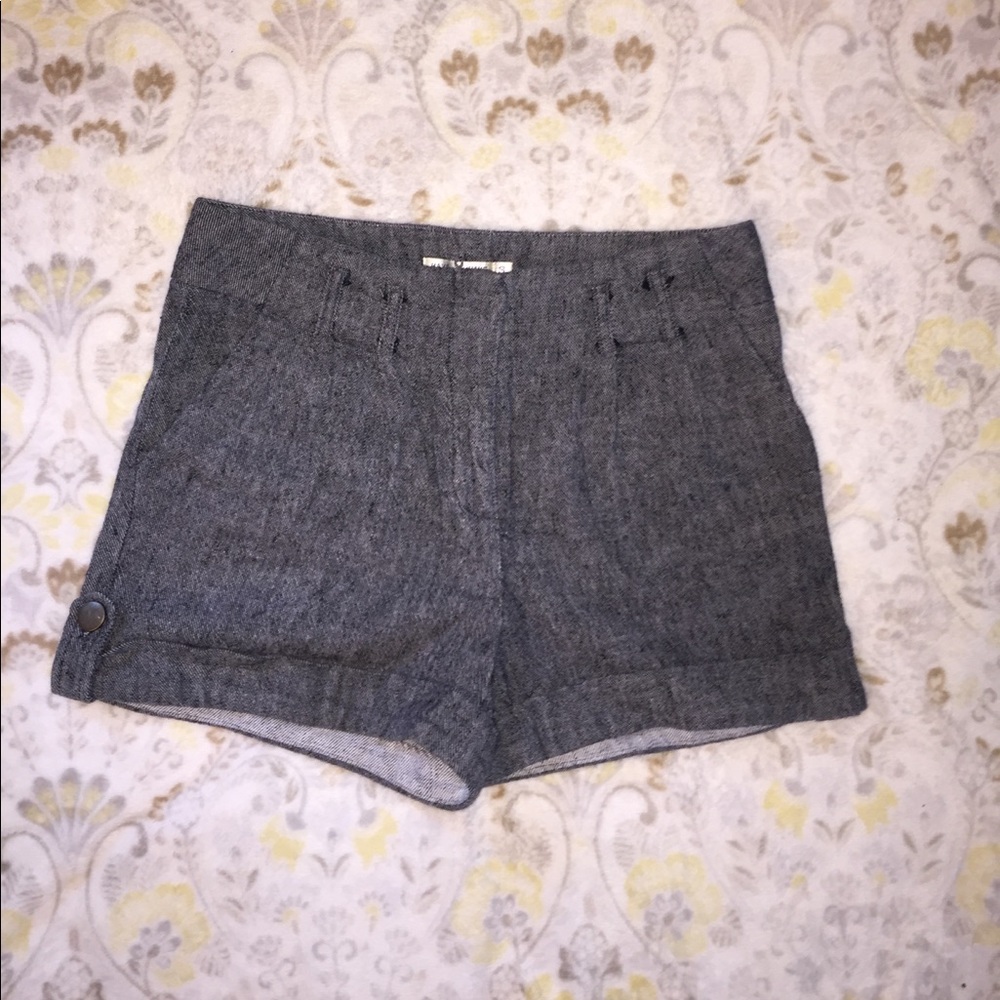 Dark Blue Cotton Shorts
