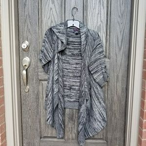 Gray,black and silver cardigan