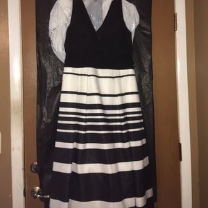 Black and white prom dress size 18
