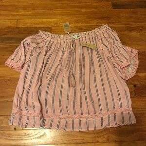 NWT strapless shirt