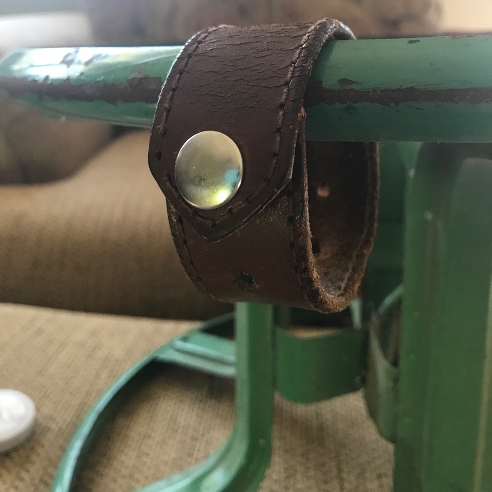 Up cycled bracelets into belts.