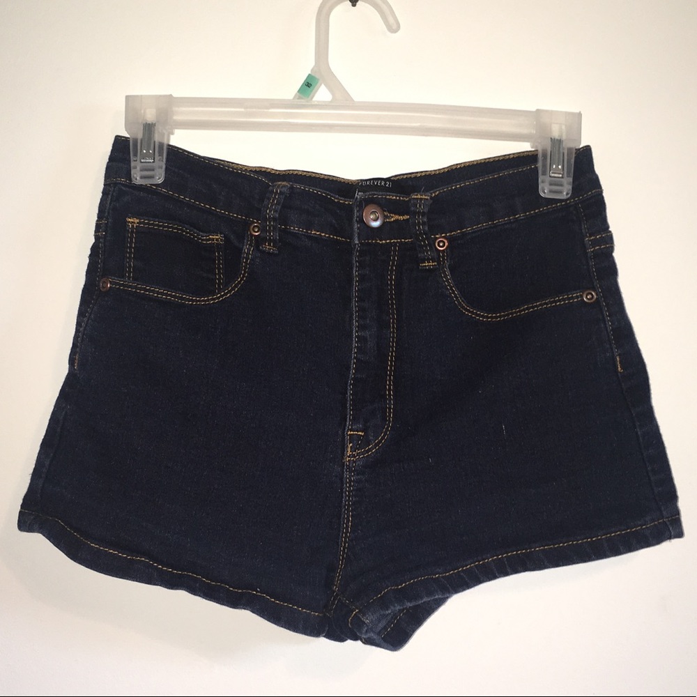 Forever 21 high waisted denim shorts