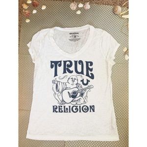 White true religion vneck