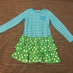 Blue and green Hanna Andersson dress