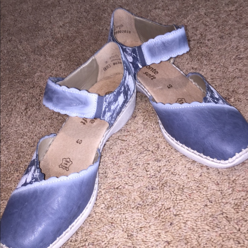 Remonte soft blue dressy sandals closed toe