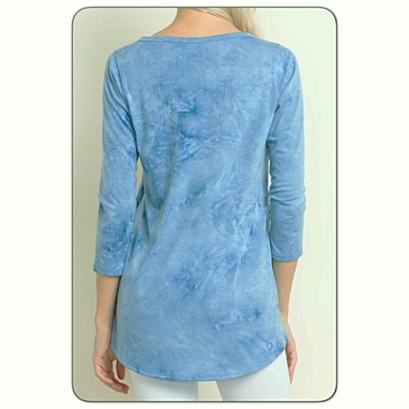 Sexy Chic Tie Dye Side Strap Tunic Top SM - Picture 6 of 6