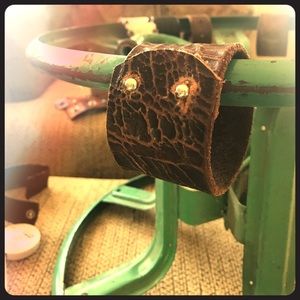 Up cycled belts into bracelets