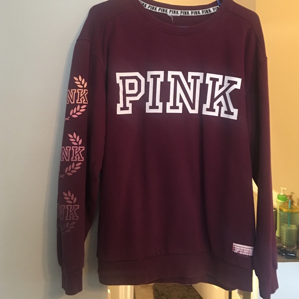 PINK crew Pullover