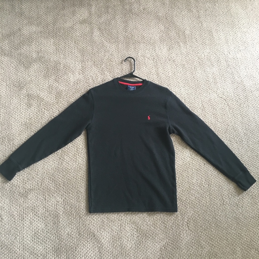 Ralph Lauren waffle knit long sleeve shirt
