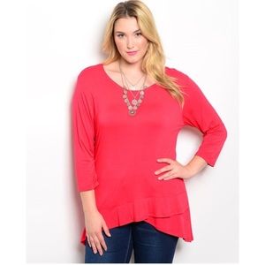 Plus Size Ruffle Bottom, Top!