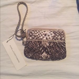 DVF small wristlet/ key / card holder