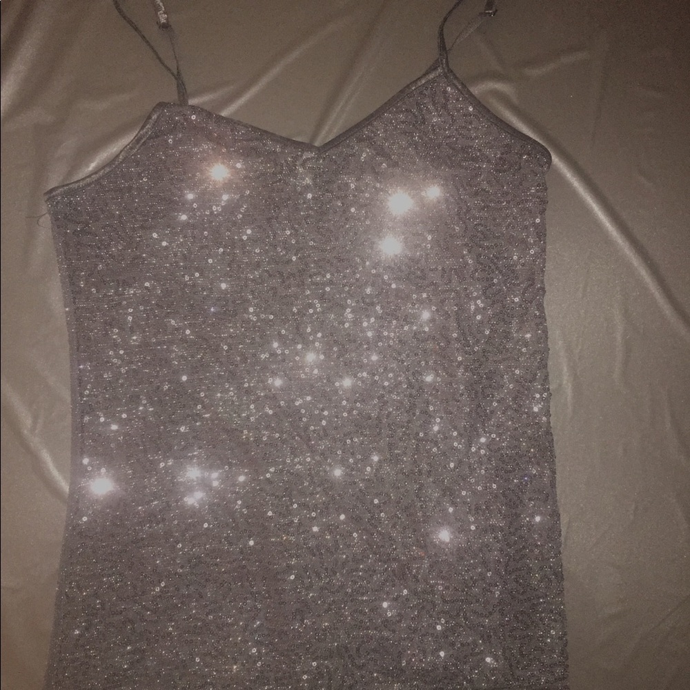 Fully sequined cami