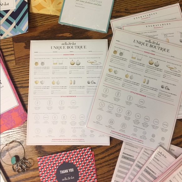 HUGE Lot of Stella & Dot Stylist supplies pads - Picture 4 of 8