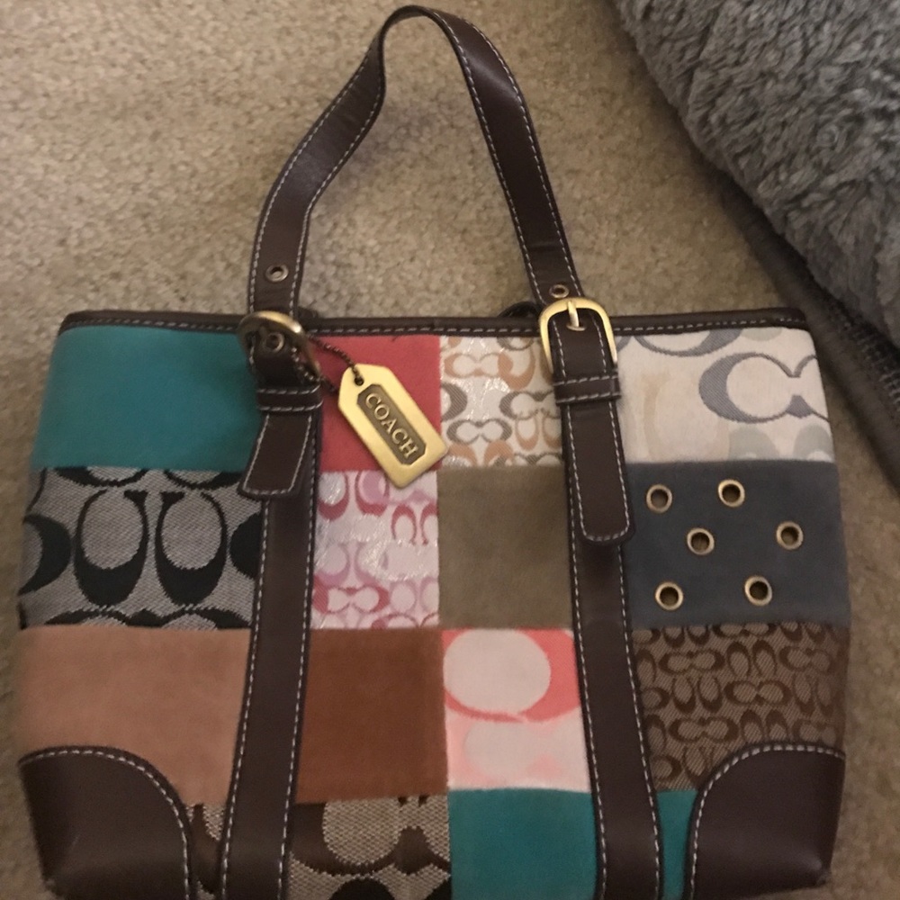 Coach top handle purse