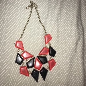 black and red necklace