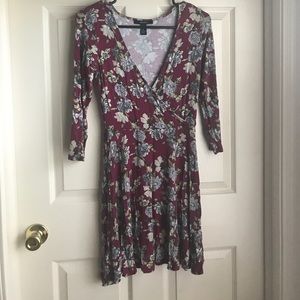 Gently Used Floral Forever 21 Dress
