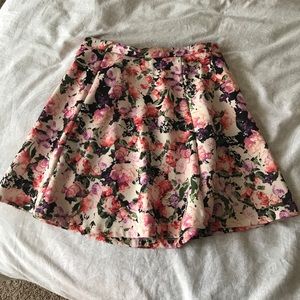 Floral circle skirt