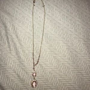 lavender and gold necklace