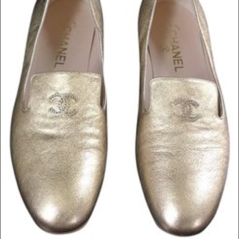 CHANEL mocassins - loafers gold