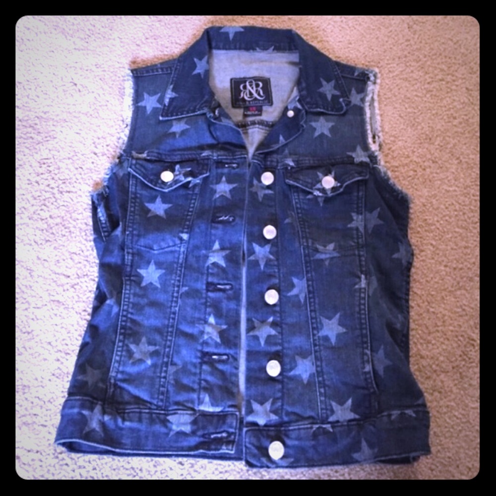 🎖Rock and republic denim vest🎖