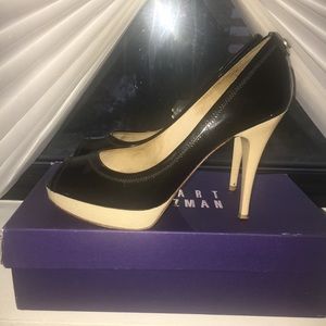 Stuart Weitzman peep toe pumps, worn a few times.