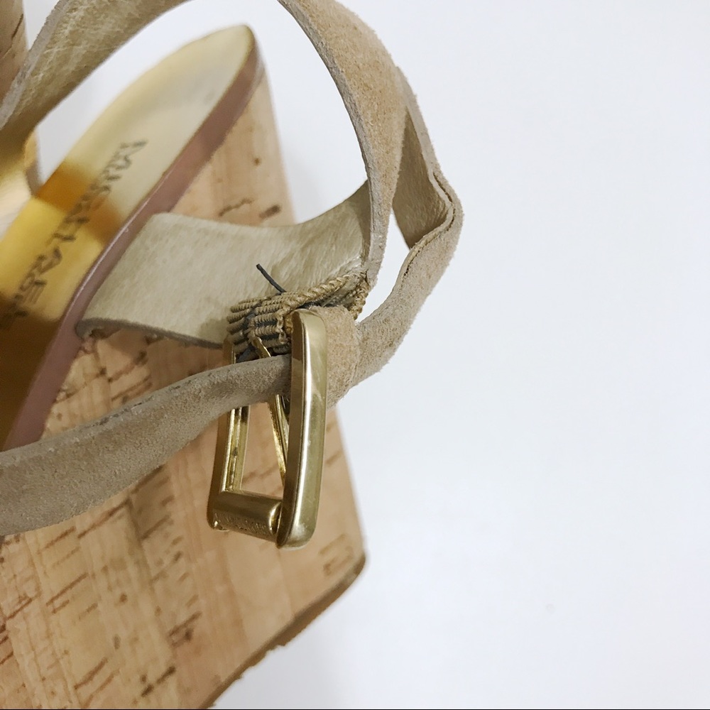 Michael Kors Suede Wedge Sandals - Picture 3 of 7