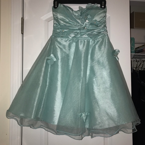 Turquoise Blue Formal Dress - Picture 1 of 2