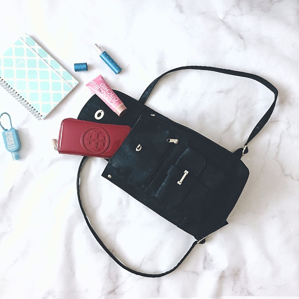 Faux Leather Travel Backpack
